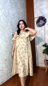 DRESS SABRINA PITA/DRESS CASUAL MODEL TERBARU BISA JADI DASTER JUGA