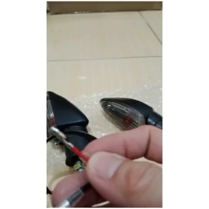 lampu sein Vixion New Baut Mika Riben smoke (Tangkai BAUT)Bisa Motor Vixion RX-King Verza Tiger Thunder