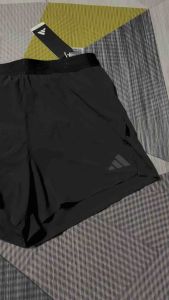 กางเกงวิ่งขาสั้นผู้ชาย Adidas Adizero Split 3 นิ้ว สีดำ