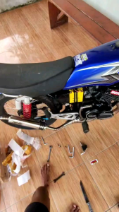 Knalpot rx king repsol NHK Full stainless Original NHK suara garing