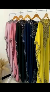 Asmiranda Jelita Elegant Beads Embroidery Kaftan Premium Quality Trendy Design