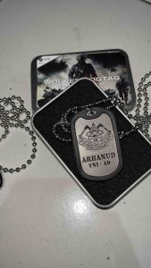 Kalung Logo Arhanud & Aksesoris Arhanud: Dog Tag TNI AD