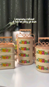 Kotak Bekal Makanan Rantang Plastik Pacific Mocca