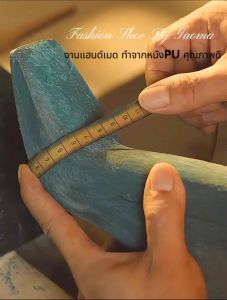 🔥🆕Fashion Shoe By Gaoma 2025 Handmade รองเท้าแตะส้นหนาสไตล์ลุกคูตูร์ ไข่มุกและคริสตัลหรูหรา 2025 ใหม่! ฮิตที่สุดบนอินสตาแกรม ต้องมี! +1 ไซส์