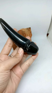 Cangklong Pipa Once Tanduk Kerbau Hitam Unik & Berkualitas H142
