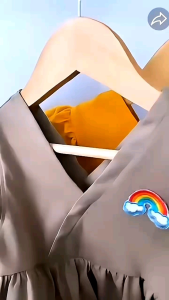 Dress anak bayi V Pelangi Biru size 1-5