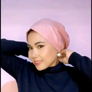 Turban instan Kaloka - Plain Red