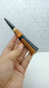 Pipa Once Cangklong Kayu Kelor Hitam Kombinasi Kelor Emas Bajakah Liwung Setigi Model S H553