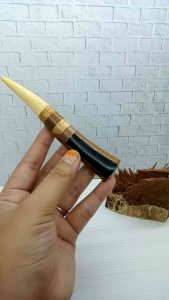Pipa Once Kayu Kelor Hitam Kombinasi Kemuning Kelor Emas Bajakah Liwung Model S H557