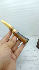 Pipa Padutan Kayu Kemuning Kombinasi Bajakah Nogosari Kelor Emas Kelor Hitam Liwung Model Segi Enam H459