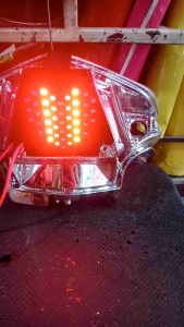 Stoplamp Running Beat Karbu Bentuk ❤️ 8 Mode Otomatis