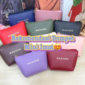 MARIONE - LANGHAM Dompet koin dan uang kertas Dompet kecil wanita dompet mini serbaguna