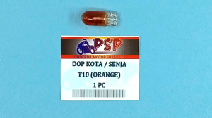 Dop Senja / Kota T10 (Orange) Harga Per 1 PC - Bohlam Lampu Lamp Bulb T10 12V 5W Warna Oranye
