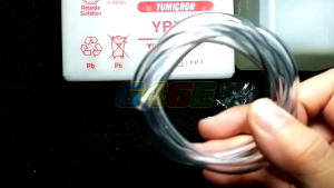Aki Motor Thunder Accu Yuasa: Aki Thunder YB7-A Original Komplit 1 Set