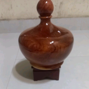 Bình Phú Quý Gỗ Gõ Đỏ Cao Cả Kích Thước 30cm x 24cm x 24cm