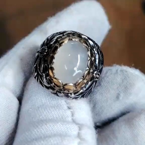Cincin Mani gajah asli alpaka handmade Turki
