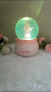 Snowball Kotak Musik Bola Kristal Salju Angel Snowglobe Waterball