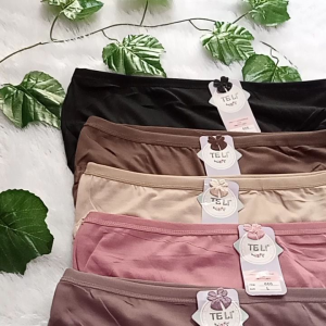 Celana dalam wanita Teli [3pcs] size 3L/2L/L super soft /Celana dalam wanita Fasal underwear
