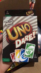 Bộ bài UNO Dare! Same Game. Wild Choice! Card Game - Giấy bìa cứng cao cấp có bo góc 112 thẻ