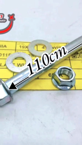 BAUT 14 M10X110MM 11CM BAUD MUR GANTUNGAN DUDUKAN MESIN ORIGINAL PANJANG Grosir