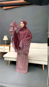 Mukena Dewasa Rayon Premium Size Jumbo Motif Pamela Terbaru 2025