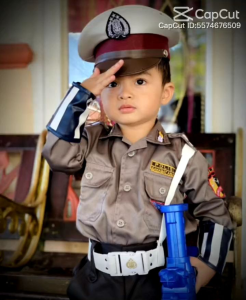 Seragam Setelan Baju Propesi Polisi Lalu lintas Polwantas anak karnaval ANTSHOP