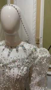 Kebaya Semata Kaki Lengan Balon Free Veil