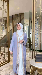 SHANAZZ DRESS KAFTAN SUPER PREMIUM BAHAN CERUTI HIAS BORDIR INCLUDE TURBAN//GAMIS KAFATAN MEWAH//GAMIS KAFTAN LEBARAN//GAMIS KAFTAN SULTAN