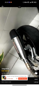 Knalpot racing Akrapovic hitam dofp Slincer only