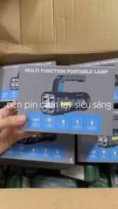 Đèn pin cắm trại Led với 4 đèn hạt và COB Side ánh sáng đèn pin gia đình
