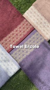 Handuk Mandi Couple Ercole Free Bordir (Tanpa Box) - Towel Queen