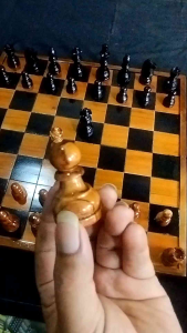 catur kayu jati teak Wood ukuran 50cm x 50cm ukiran silky halus