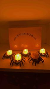 Dekorasi lampu halloween/lampu halloween spider/dekorasi laba-laba/ornamen halloween