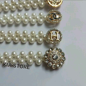 Ikat pinggang mutiara Belt wanita kekinian