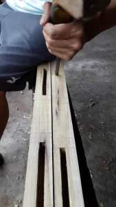 Dudukan bor bobok kayu dan Mata bor 12mm