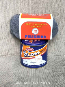 Paket Bahan Kristalisasi Marmer Granit Hi Gloss + Steelwool