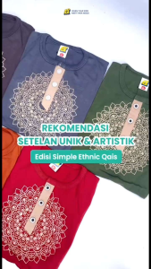 SETELAN ANAK LAKI LAKI SET SIMPLE ETHNIC QAIS USIA 5-12 TAHUN HOOFLAKIDS
