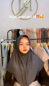 jilbab Sport M / Hijab Instan hamidah size M /Hijab olahraga