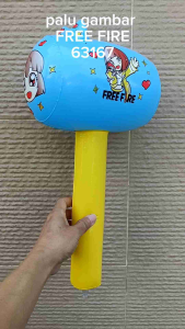 PALU Gambar Free Fire 48cm: Mainan Tiup Palu 1lsn=12pc
