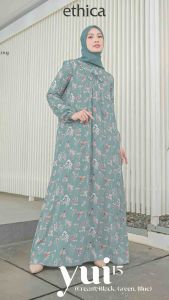 [RUMAH SYARI] - GAMIS DAILY by ETHICA | GAMIS RAYON MOTIF | YUI 15