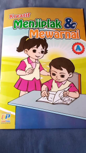 Buku Menjiplak dan Mewarnai seri A Paud dan TK Uk besar