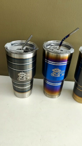 #แก้วน้ำเยติสแตนเลส Nos Inside แถมฟรีหลอดน้ำ ฝาปิดแก้ว