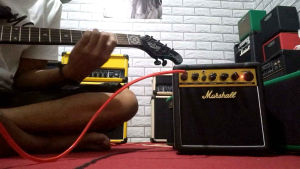 Ampli Gitar & Bass 5 Inc Custom 2 Input Mini Distorsi Termurah Bergaransi
