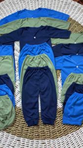 18pcs baju bayi baru lahir newborn 0-6 bulan termurah seri nevy panjang pendek kutung