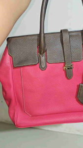 Preloved Bruno M.Italy Pink Bag Genuine Leather Bag