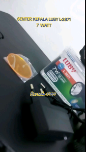 Senter Kepala Luby L-2871 7 Watt Cahaya Putih & Bonus Lensa Kuning