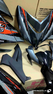 Coverset Y15 zr V2 2024 BNM Grey Kelabu siap Tampal