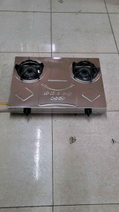 Bếp ga bán công nghiệp đôi gia đình loại lớn kiềng gang chắn gió