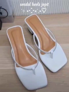 MARISSA SANDAL HEELS WANITA JEPIT JELY/ SANDAL HEELS MULES TERBARU 5 CM D 011