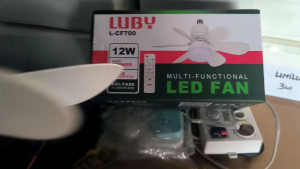 LUBY L-CF700 FAN LIGHT MULTI-FUNCTIONAL LAMPU BOHLAM LED 12W 3CCT + KIPAS + REMOTE CONTROL DIMMER KUALITAS PREMIUM